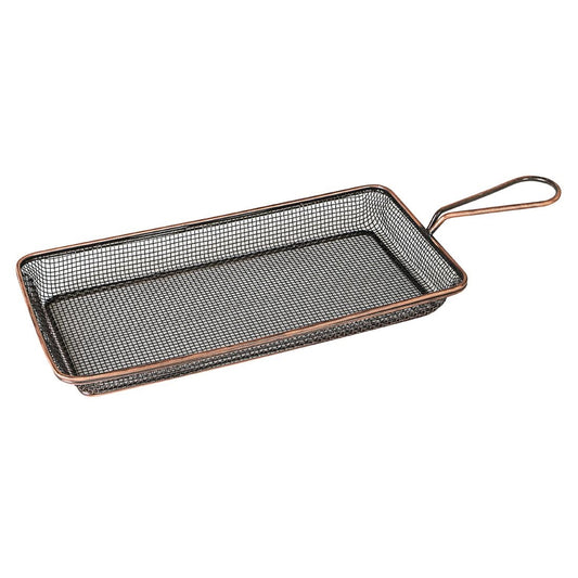 Moda Brooklyn Rectangular Food Baskets Antique Copper 260mm (6 Pack) (Pack of 6) • PAS-FK210