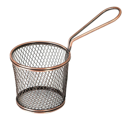 Moda Brooklyn Round Food Baskets Antique Copper 80mm (6 Pack) (Pack of 6) • PAS-FK220