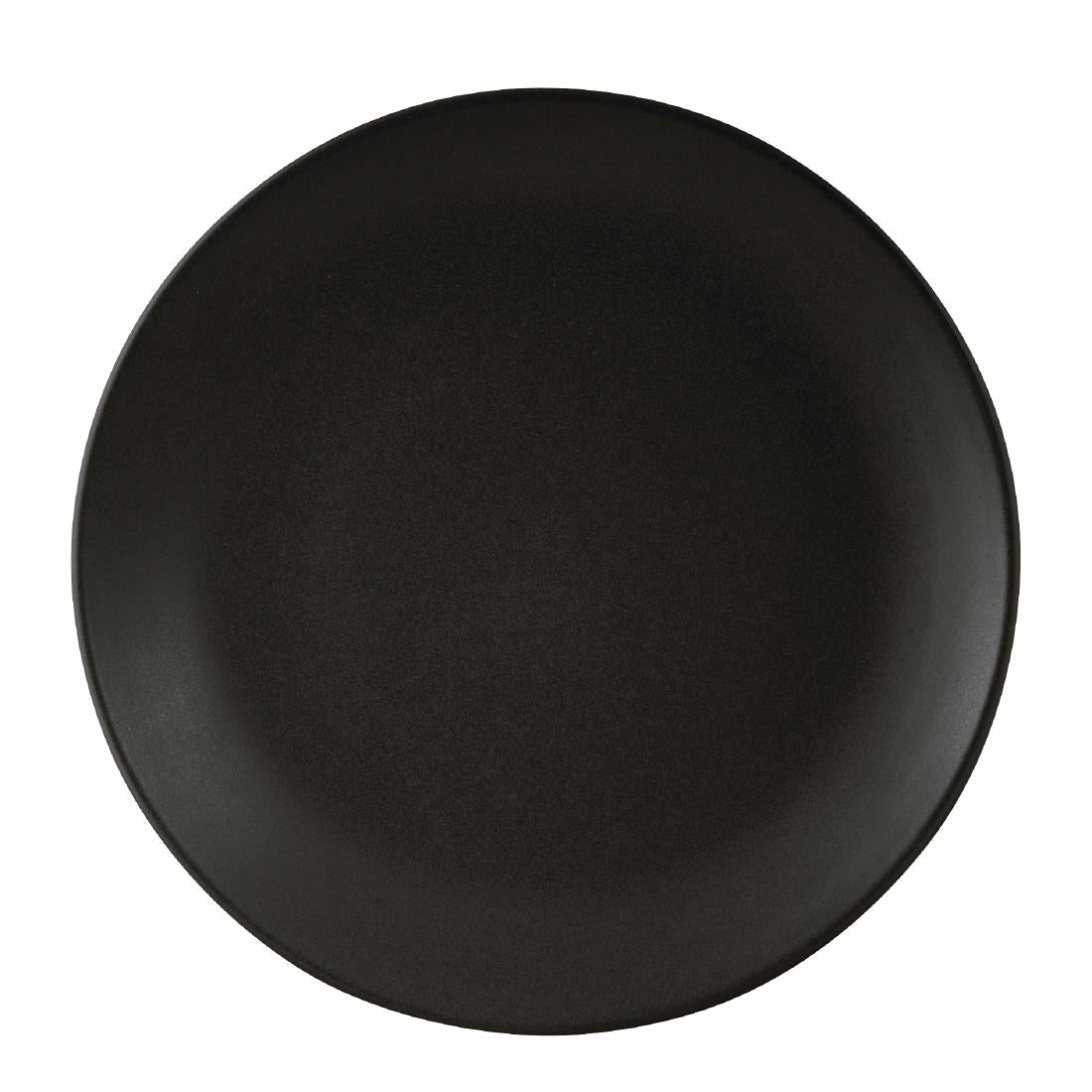 Zuma Charcoal Round Coupe Plates 285mm (6 Pack) • PAS-FK322