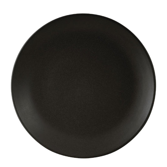 Zuma Charcoal Round Coupe Plates 285mm (6 Pack) • PAS-FK322