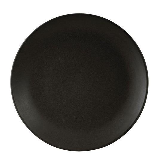 Zuma Charcoal Round Coupe Plates 310mm (3 Pack) • PAS-FK323