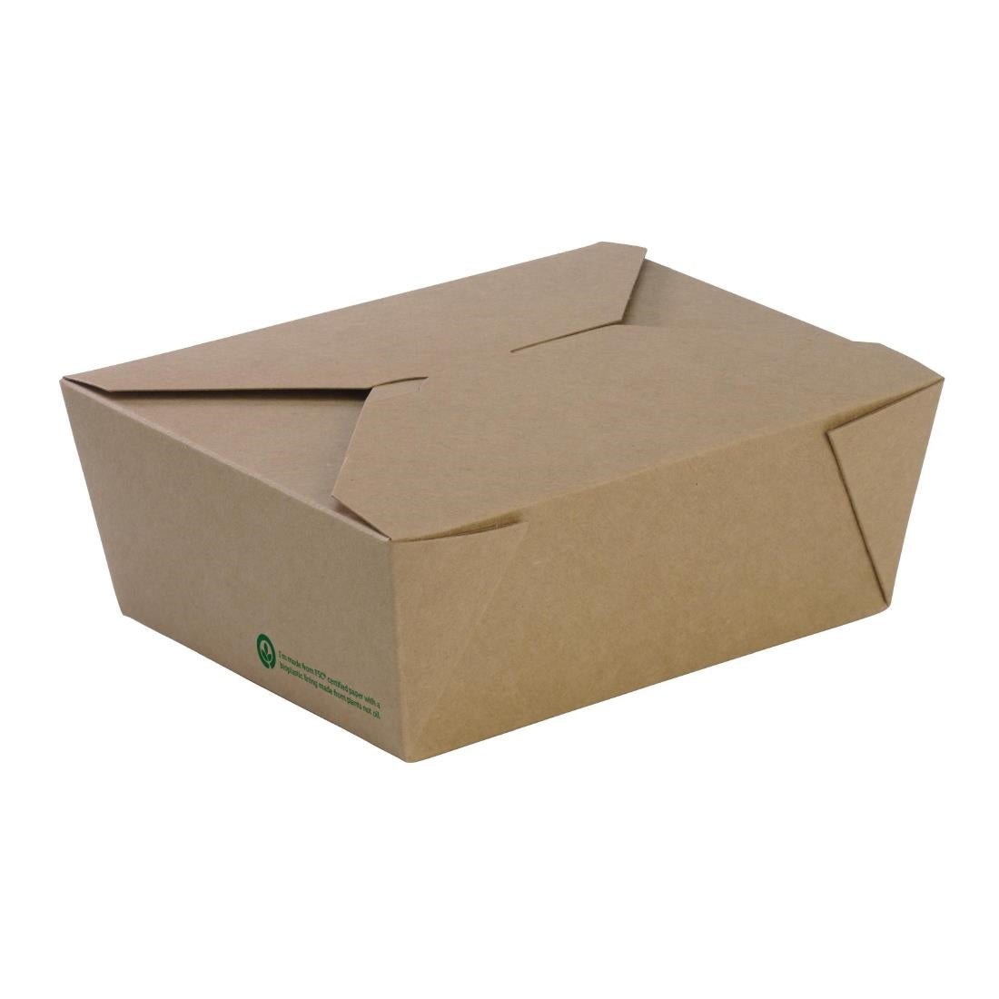 BioPak BioBoard Kraft Takeaway Lunch Boxes Medium (200 Pack) (Pack of 200) • PAS-FK423