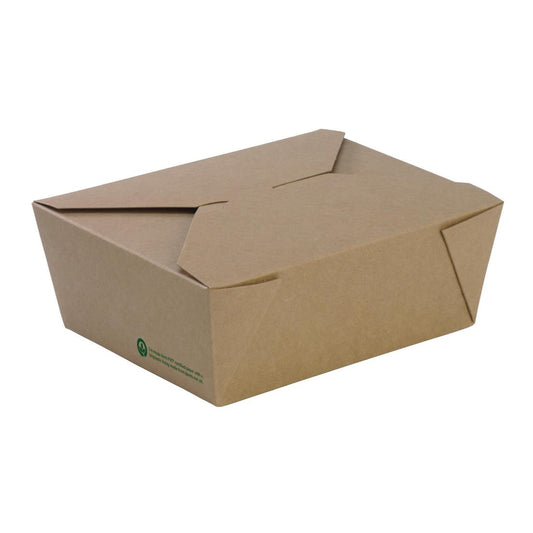 BioPak BioBoard Kraft Takeaway Lunch Boxes Medium (200 Pack) • PAS-FK423