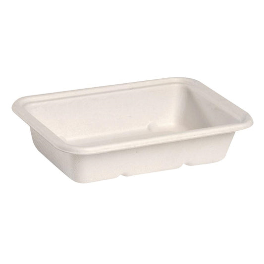 BioPak BioCane Takeaway Bases White - 500ml (500 Pack) (White Colourway | 500ml / 16.9oz| Pack of 500) • PAS-DU638