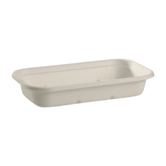 BioPak BioCane Takeaway Bases White - 750ml (500 Pack) (White Colourway | 750ml / 25.3oz| Pack of 500) • PAS-DU621