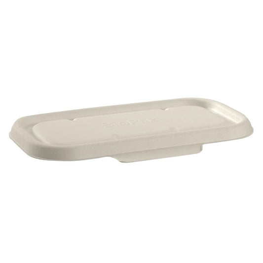 BioPak Biocane Takeaway Lids to Suit 750 & 1000ml White (500 Pack) • PAS-DU623