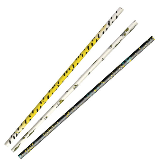 BioPak Art Series Paper Straws (250 Pack) • PAS-FK566