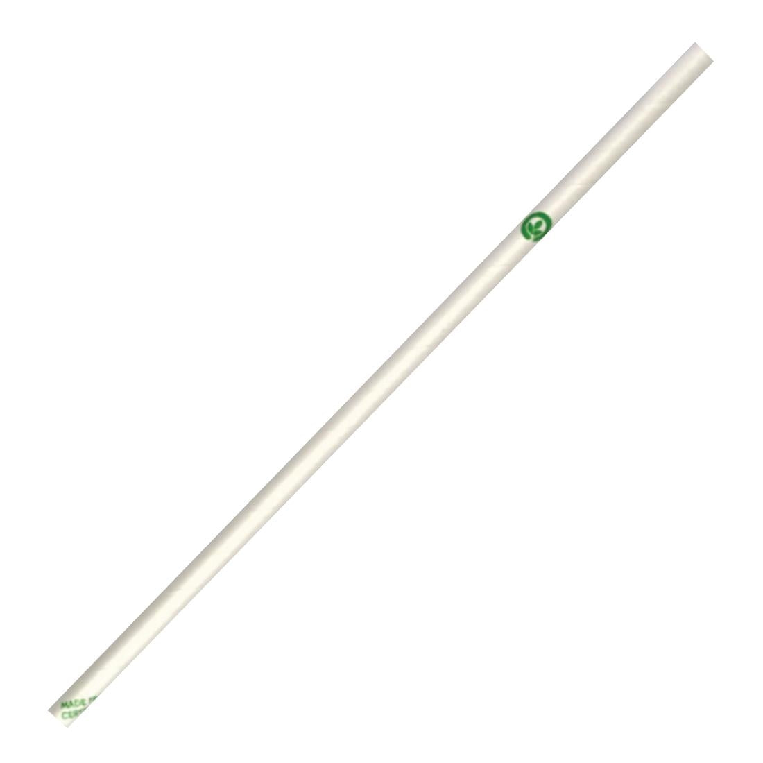 BioPak Compostable Paper Straws White (250 Pack) • PAS-FK568