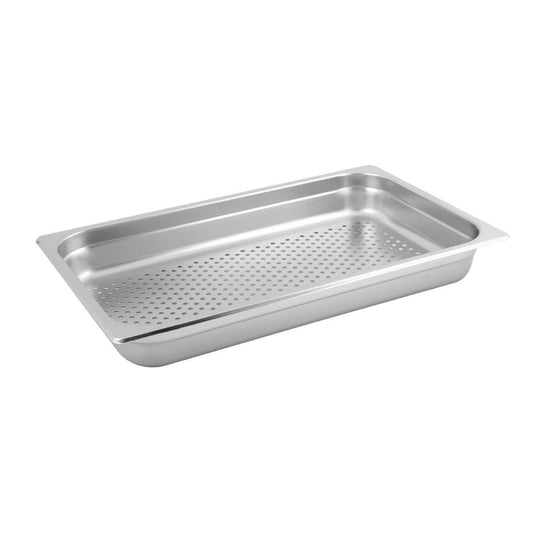 Trenton Stainless Steel 1/1 Perforated Anti Jam Gastronorm Tray 150mm • PAS-FK618