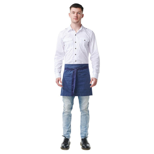 Urbanbar Archie Cotton Canvas Waist Apron Navy • PAS-FK670