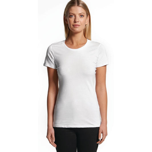 Urbanbar Hawker Women's Slim Fit T-Shirt White XXL • PAS-FK711-XXL