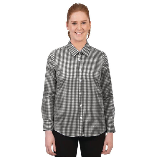 Urbanbar Teddy Women's Gingham Shirt Black XL • PAS-FK718-XL