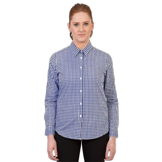 Urbanbar Teddy Women's Gingham Shirt Cobalt • PAS-P_FK719