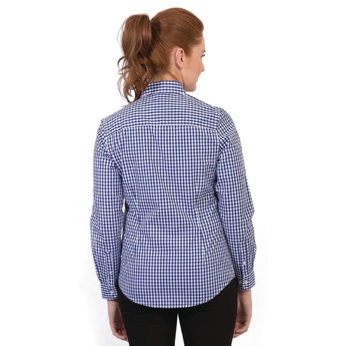 Urbanbar Teddy Women's Gingham Shirt Cobalt M • PAS-FK719-M