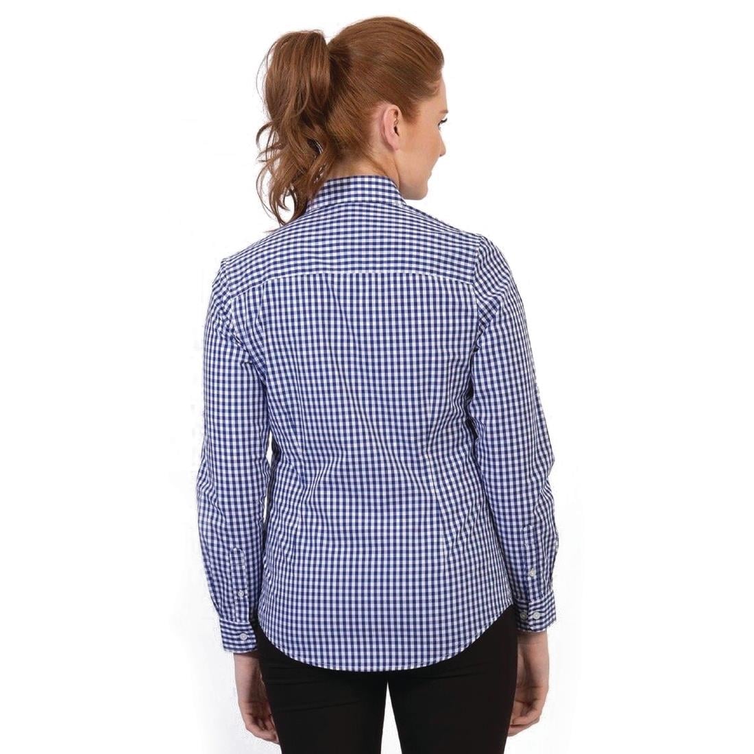 Urbanbar Teddy Women's Gingham Shirt Cobalt XXL • PAS-FK719-XXL