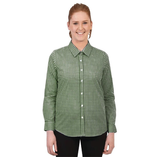 Urbanbar Teddy Women's Gingham Shirt Olive • PAS-P_FK721