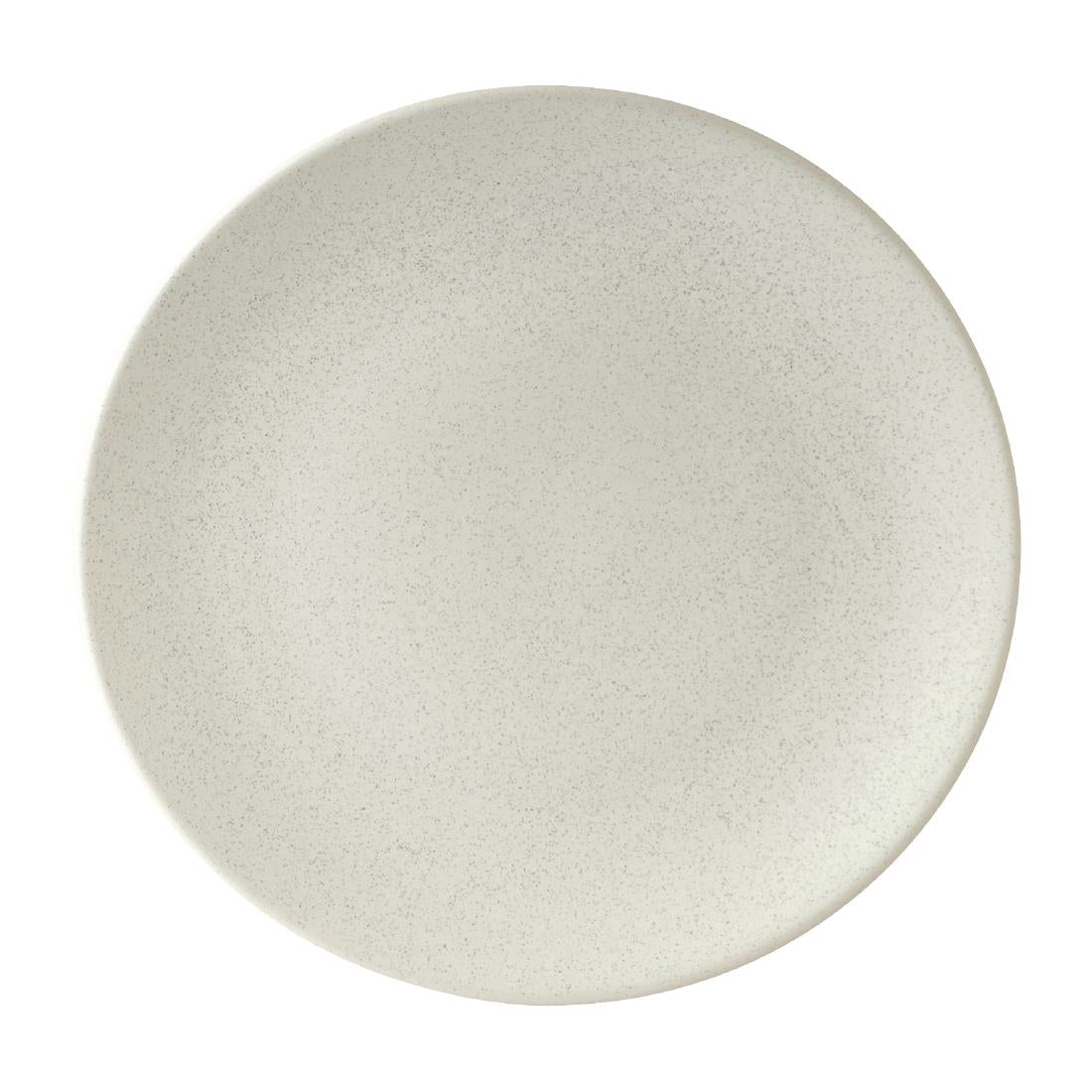 Zuma Matt White Round Coupe Plates 230mm (6 Pack) • PAS-FK830