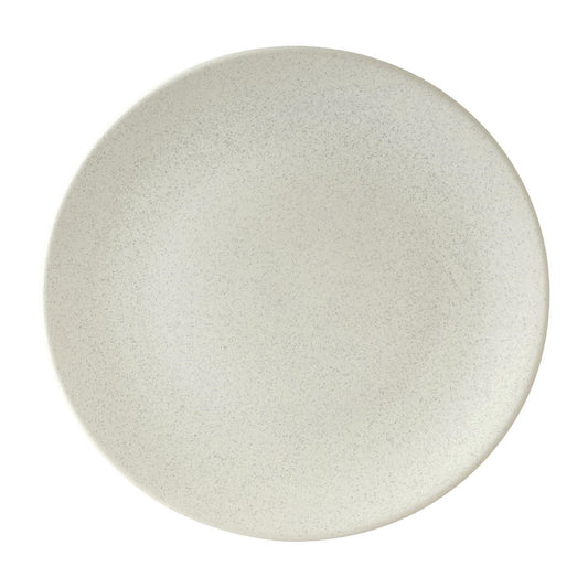 Zuma Matt White Round Coupe Plates 230mm (6 Pack) • PAS-FK830