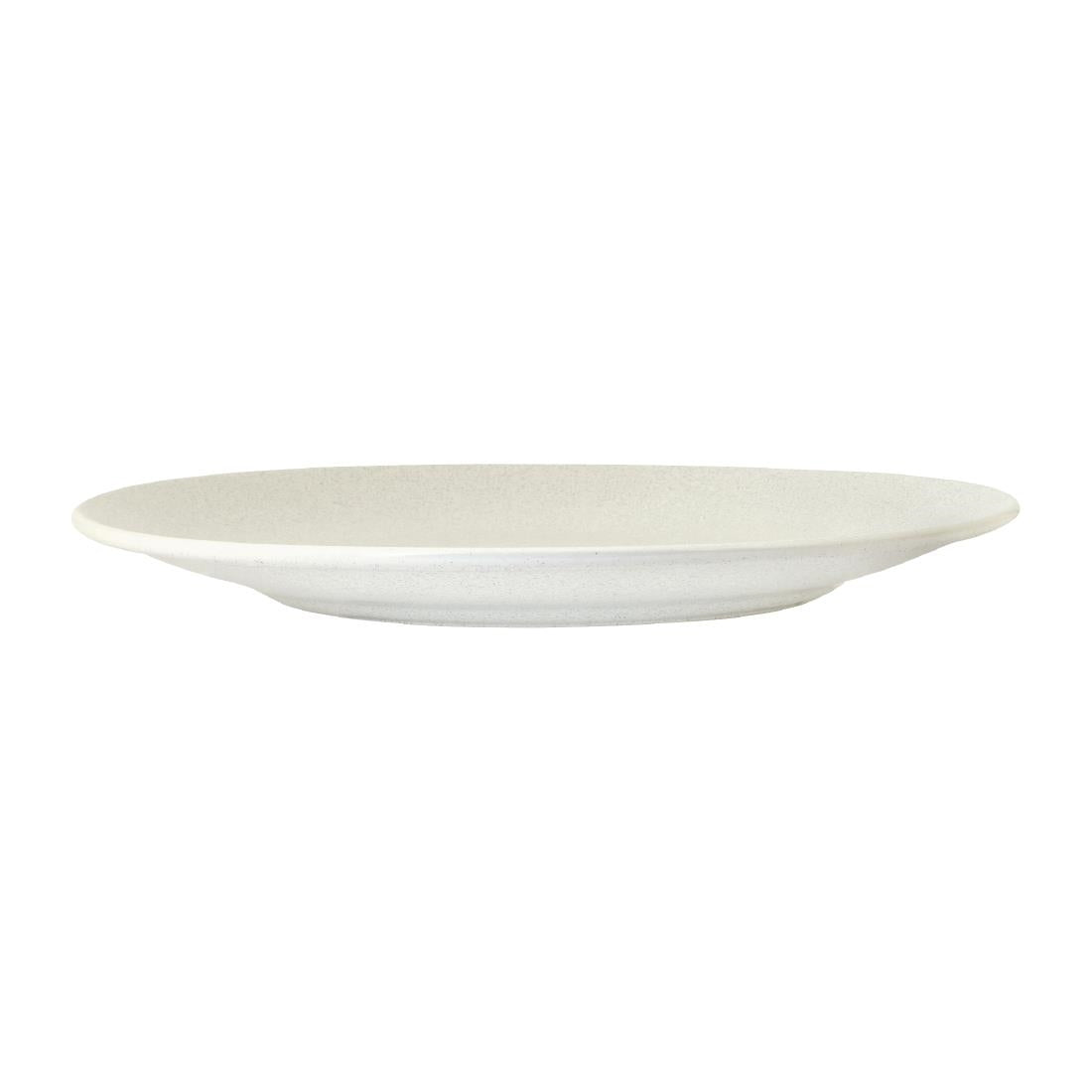 Zuma Matt White Round Coupe Plates 310mm (3 Pack) • PAS-FK833