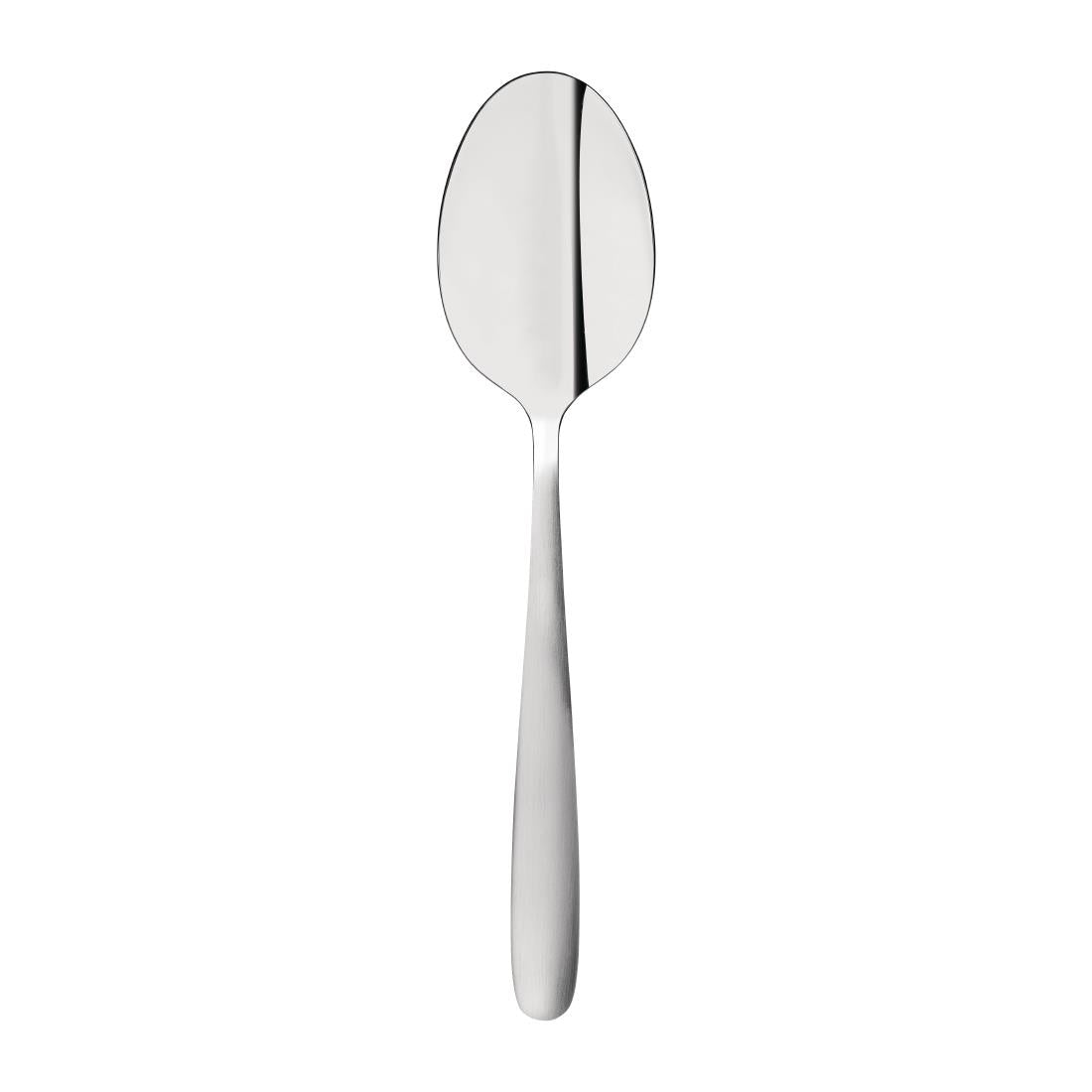 Tablekraft Cafe Dessert Spoons Satin Finish Stainless Steel 18/0 (12 Pack) • PAS-FK938