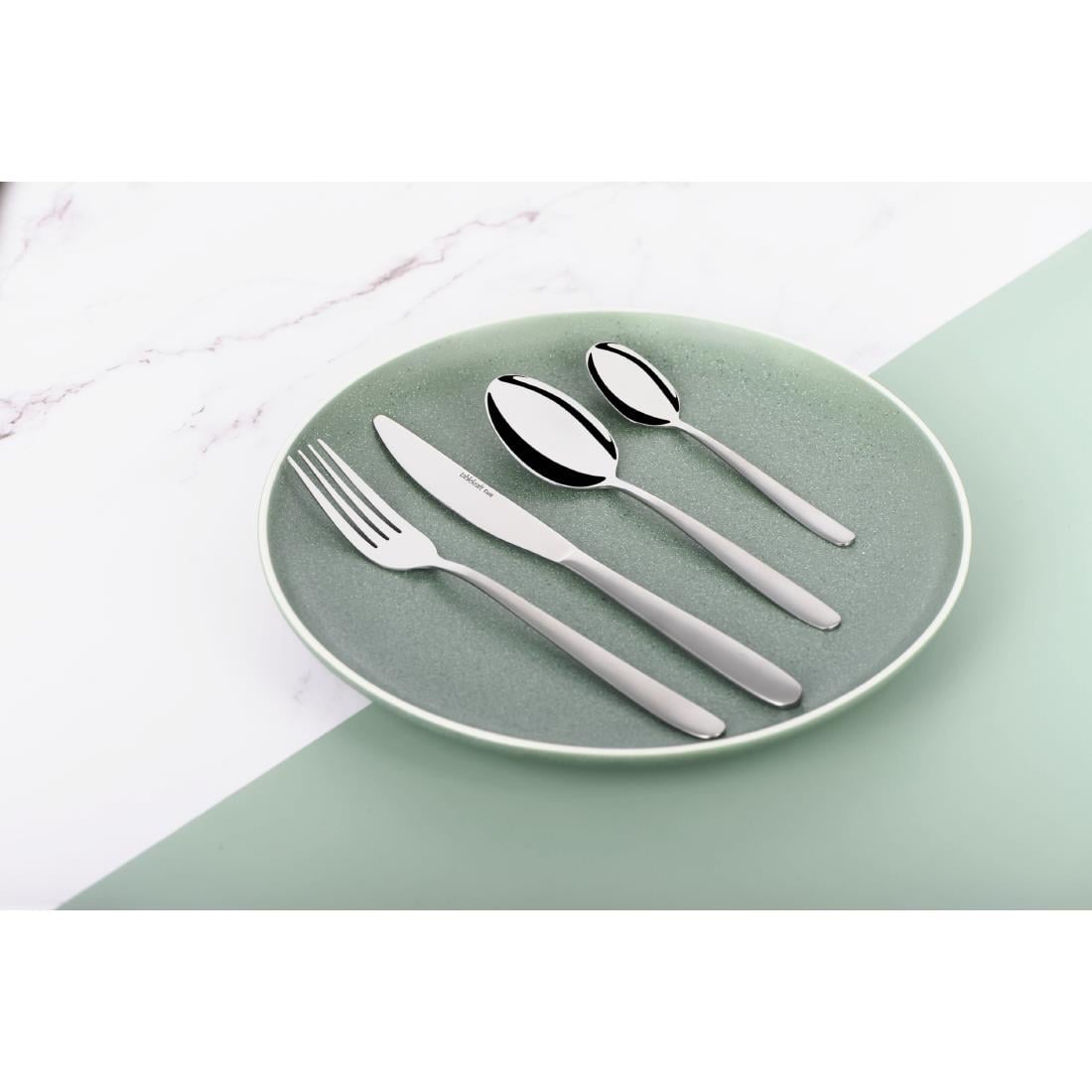 Tablekraft Café Table Fork - Satin Finish Stainless Steel 18/0 (12 Pack) (Pack of 12) • PAS-FK940