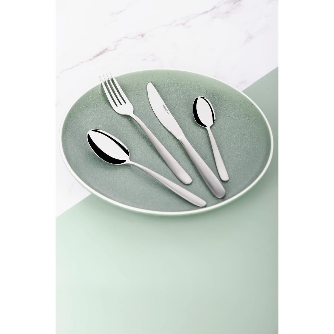 Tablekraft Café Table Fork - Satin Finish Stainless Steel 18/0 (12 Pack) • PAS-FK940
