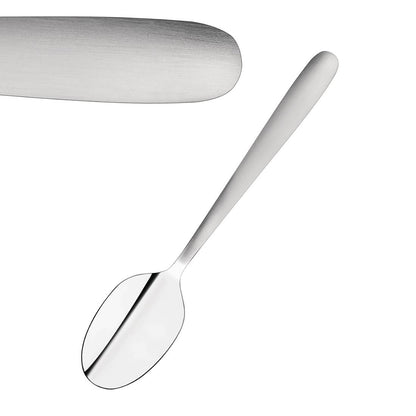 Tablekraft Cafe Teaspoon - Satin Finish Stainless Steel 18/0 (12 Pack) • PAS-FK939