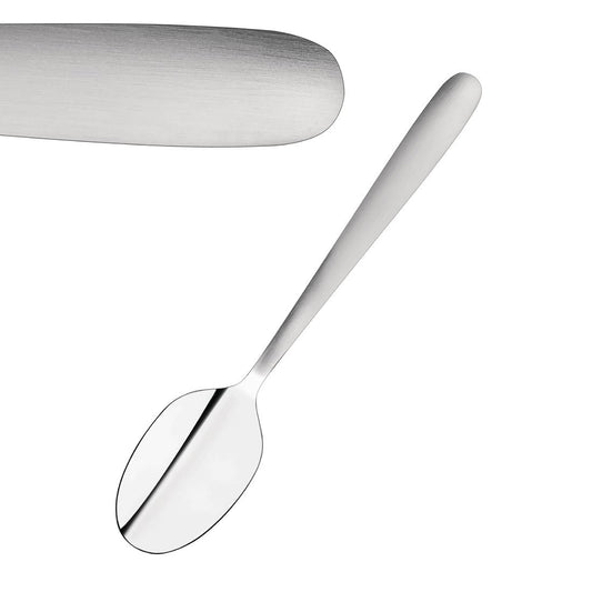 Tablekraft Cafe Teaspoon - Satin Finish Stainless Steel 18/0 (12 Pack) • PAS-FK939
