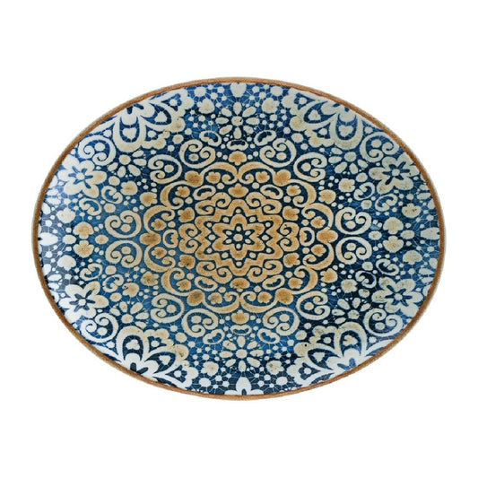 Bonna Alhambra Oval Coupe Platters 360 x 280mm (6 Pack) (360 x 280mm | Pack of 6) • PAS-FL008