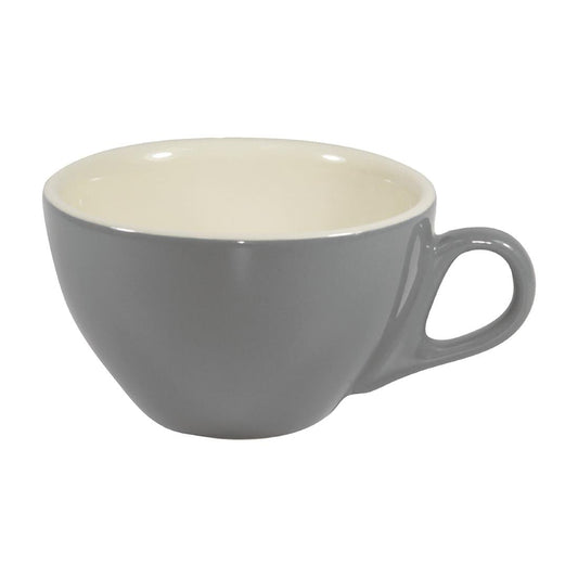 Brew Cappuccino Cups French Grey/White 220ml (6 Pack) • PAS-FL087
