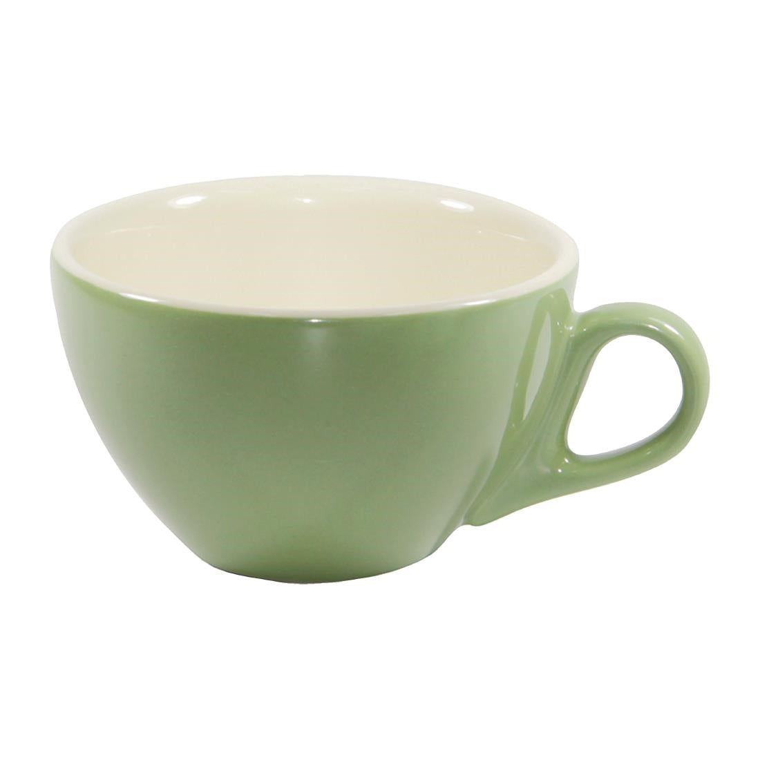 Brew Cappuccino Cups Sage/White 220ml (6 Pack) (Pack of 6) • PAS-FL093