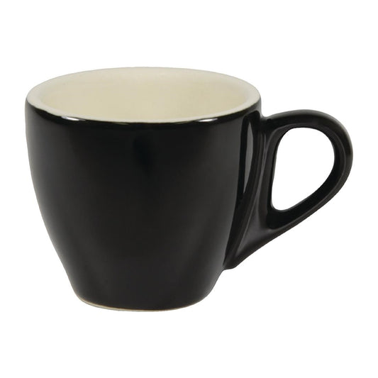 Brew Espresso Cups Onyx/White 90ml (6 Pack) • PAS-FL129