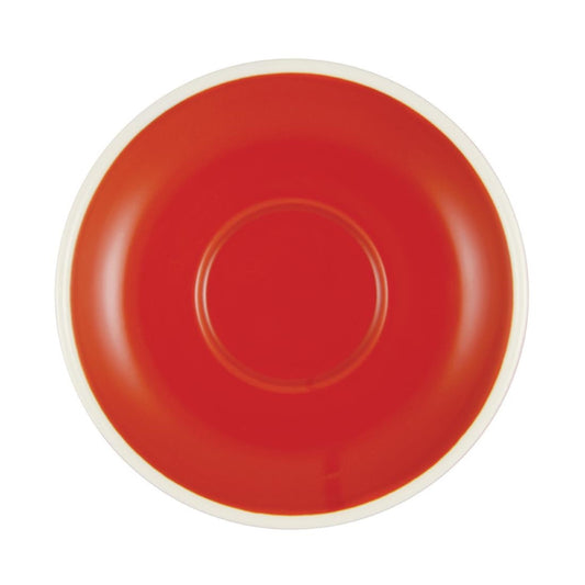 Brew Espresso Saucers Chilli Red/White 110mm (6 Pack) • PAS-FL139