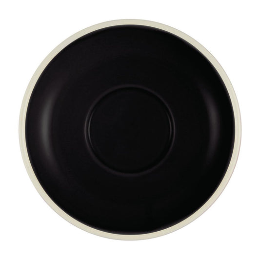 Brew Espresso Saucers Onyx/White 110mm (6 Pack) • PAS-FL143