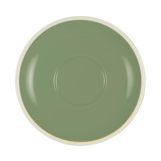 Brew Espresso Saucers Sage/White 110mm (6 Pack) • PAS-FL145