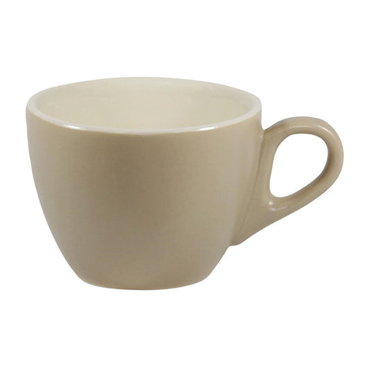 Brew Flat White Cups Harvest/White 220ml (6 Pack) • PAS-FL157
