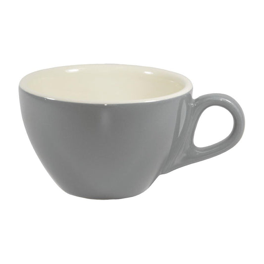 Brew Latte Cups French Grey/White 280ml (6 Pack) • PAS-FL190