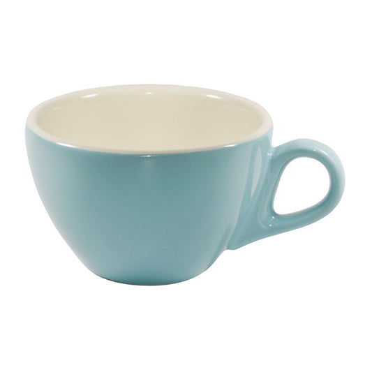 Brew Latte Cups Maya Blue/White 280ml (6 Pack) • PAS-FL192