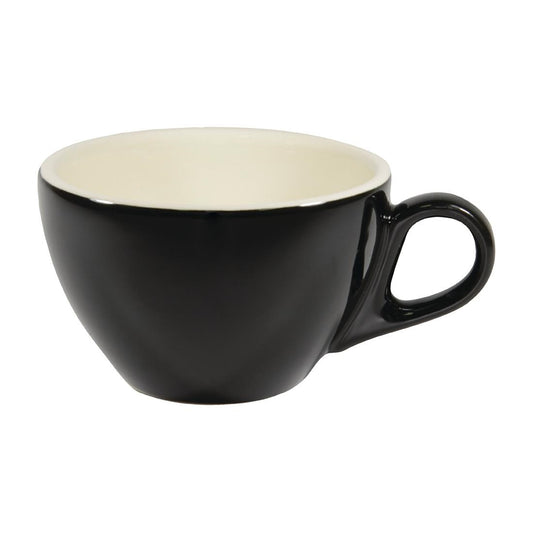 Brew Latte Cups Onyx/White 280ml (6 Pack) • PAS-FL193