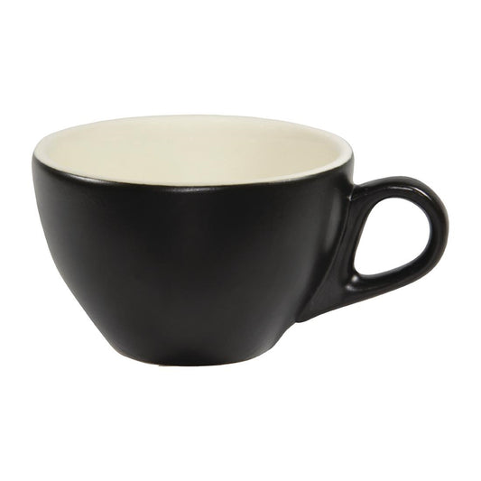 Brew Latte Cups Smoke/White Matt 280ml (6 Pack) • PAS-FL197