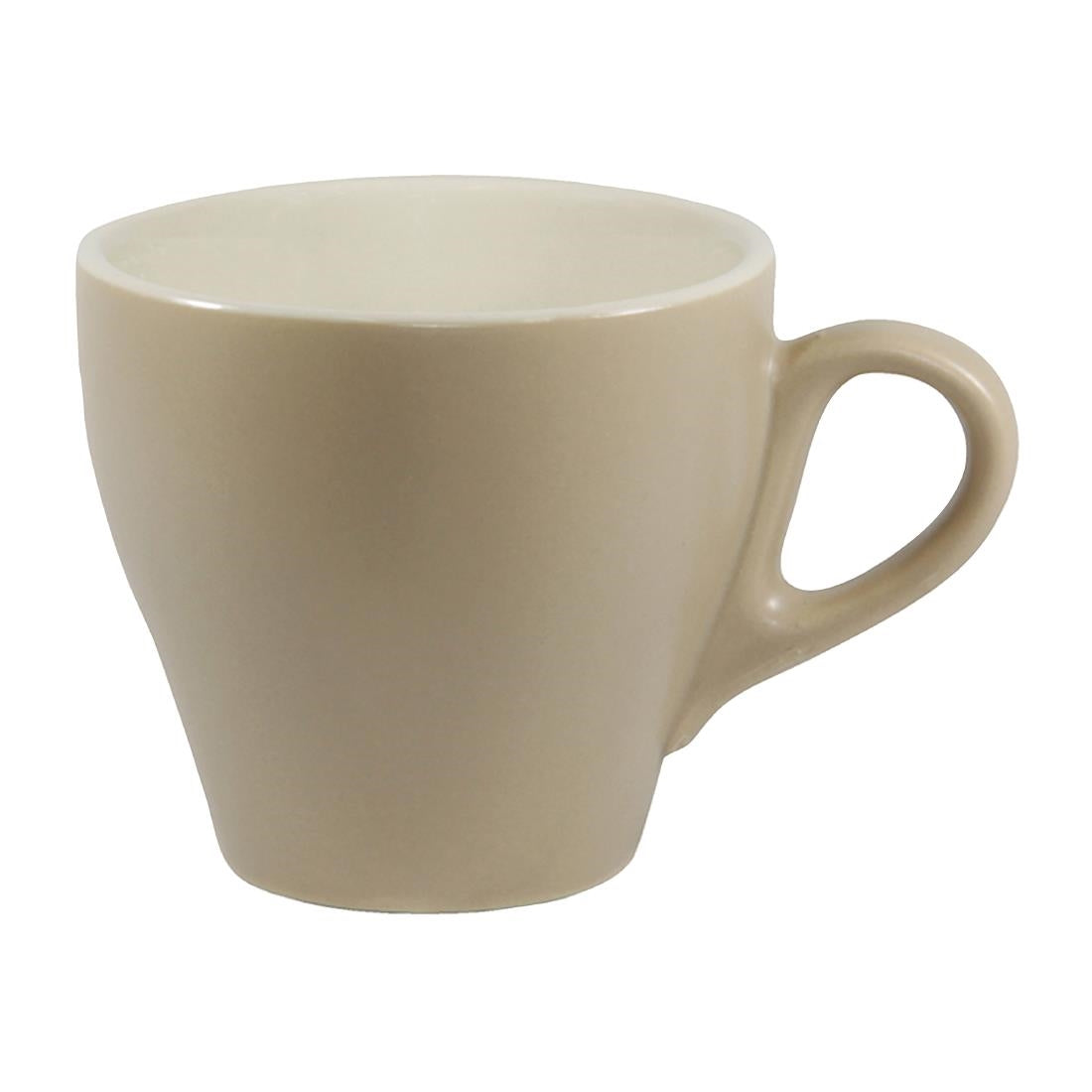 Brew Long Black Coffee Cups Harvest/White Matt 180ml (6 Pack) • PAS-FL206
