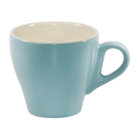 Brew Long Black Coffee Cups Maya Blue/White 180ml (6 Pack) • PAS-FL208