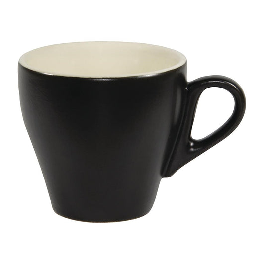 Brew Long Black Coffee Cups Smoke/White Matt 180ml (6 Pack) • PAS-FL220