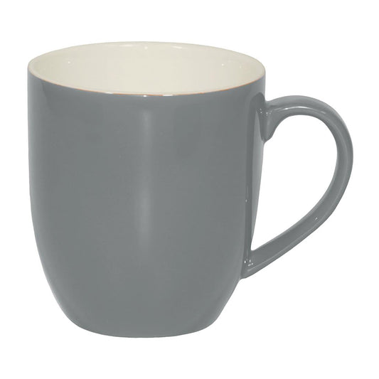Brew Coffee Mugs French Grey/White 380ml (6 Pack) • PAS-FL227