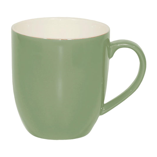 Brew Coffee Mugs Sage/White 380ml (6 Pack) • PAS-FL233