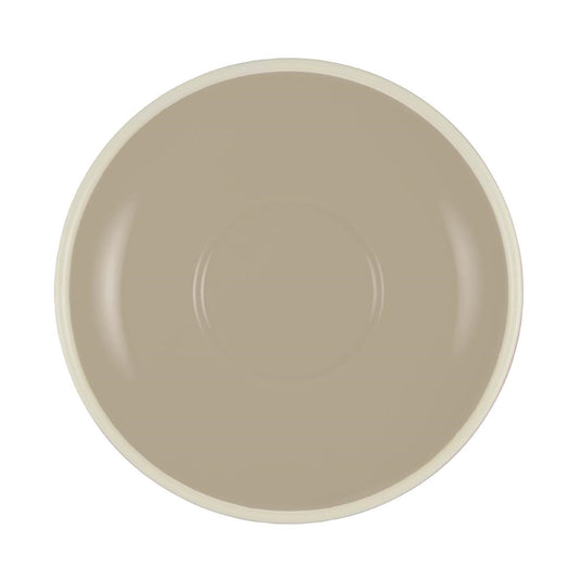 Brew Latte Cup/Mug Saucers Harvest/White Matt 140mm (6 Pack) • PAS-FL249