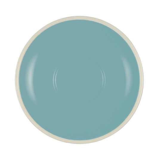 Brew Long Black/Cappuccino Saucers Maya Blue/White 140mm (6 Pack) • PAS-FL251