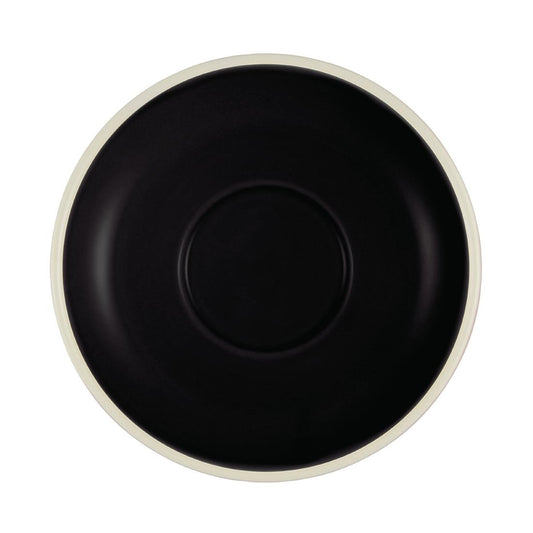 Brew Long Black/Cappuccino Saucers Onyx/White 140mm (6 Pack) • PAS-FL254