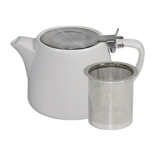 Brew Stackable Infusion Teapots White 500ml (2 Pack) • PAS-FL291