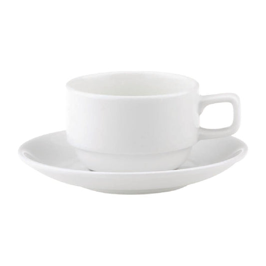 Royal Porcelain Chelsea Stackable Coffee Cups 200ml (48 Pack) • PAS-FL301